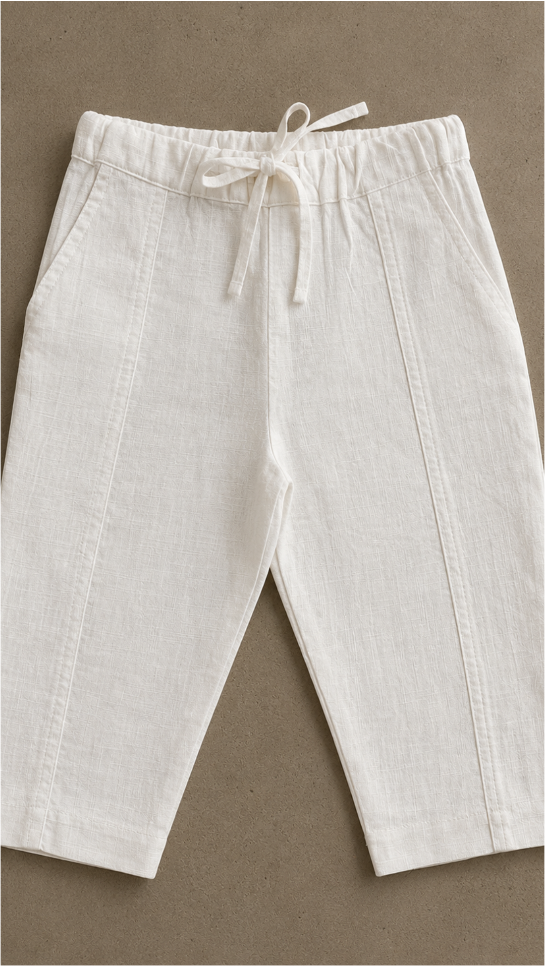 Cloud Dancer Serenity Co-ord — little boy in white organic cotton matching set