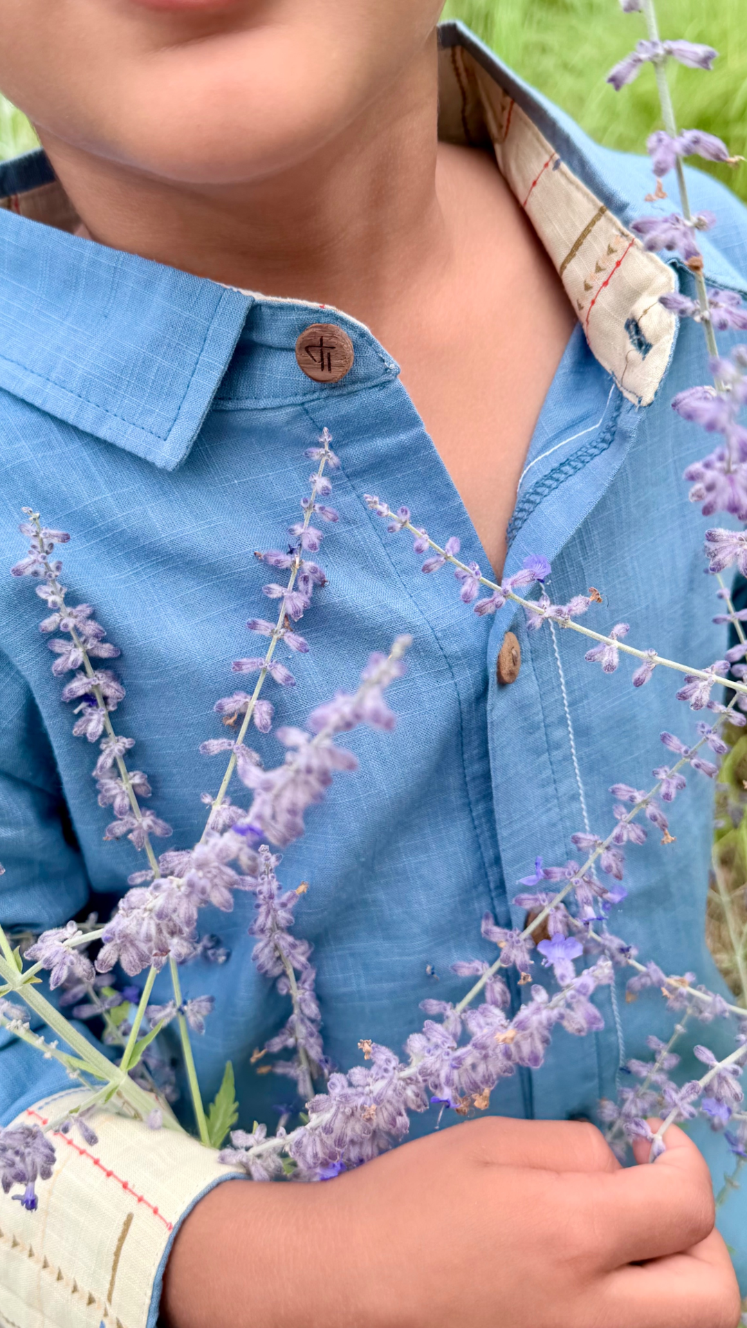Little Mariner Classic Shirt — boy in little mariner shirt, lifestyle shot