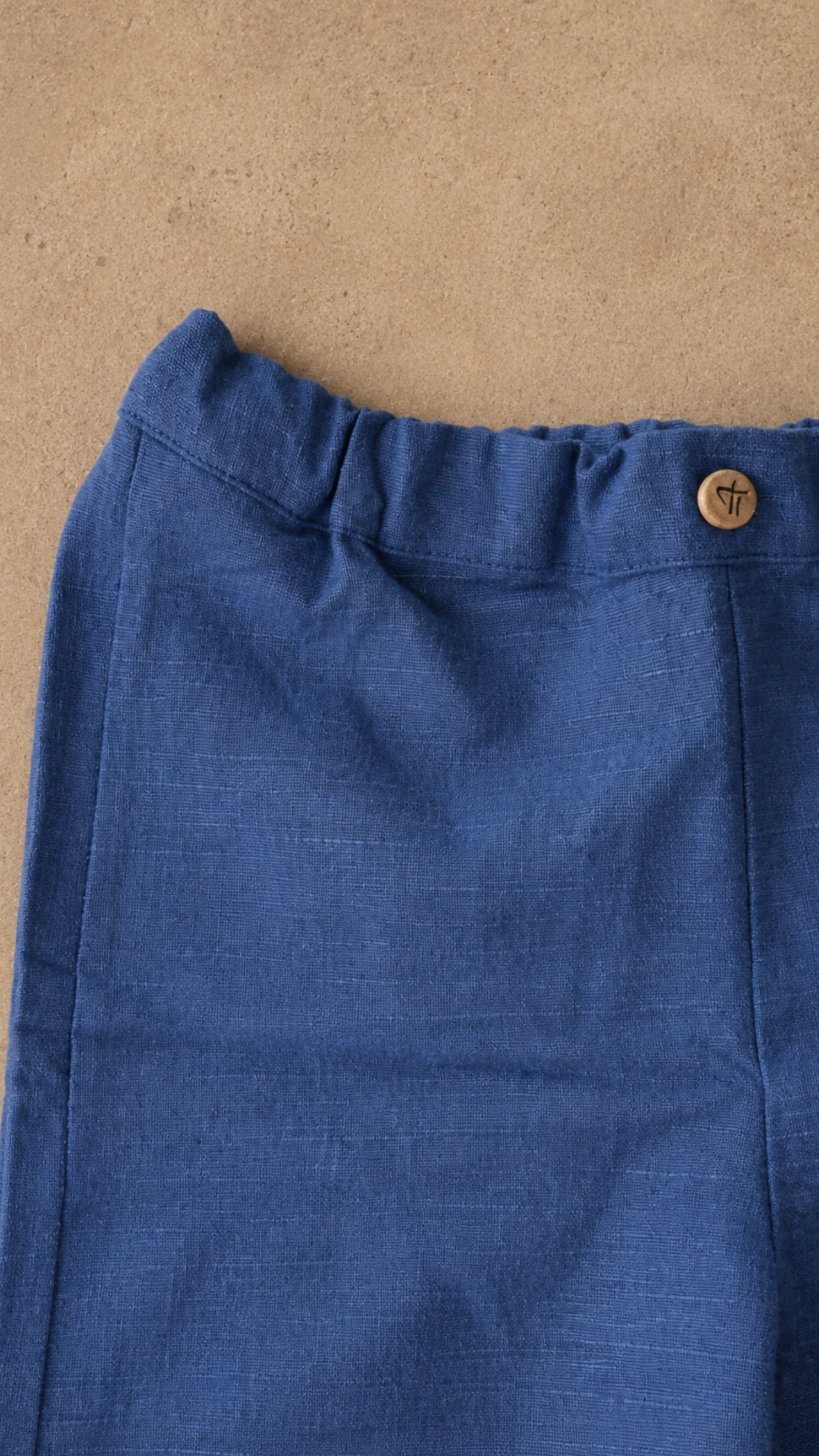 Ocean Breeze Knit Shorts — boys organic cotton knit shorts, back view