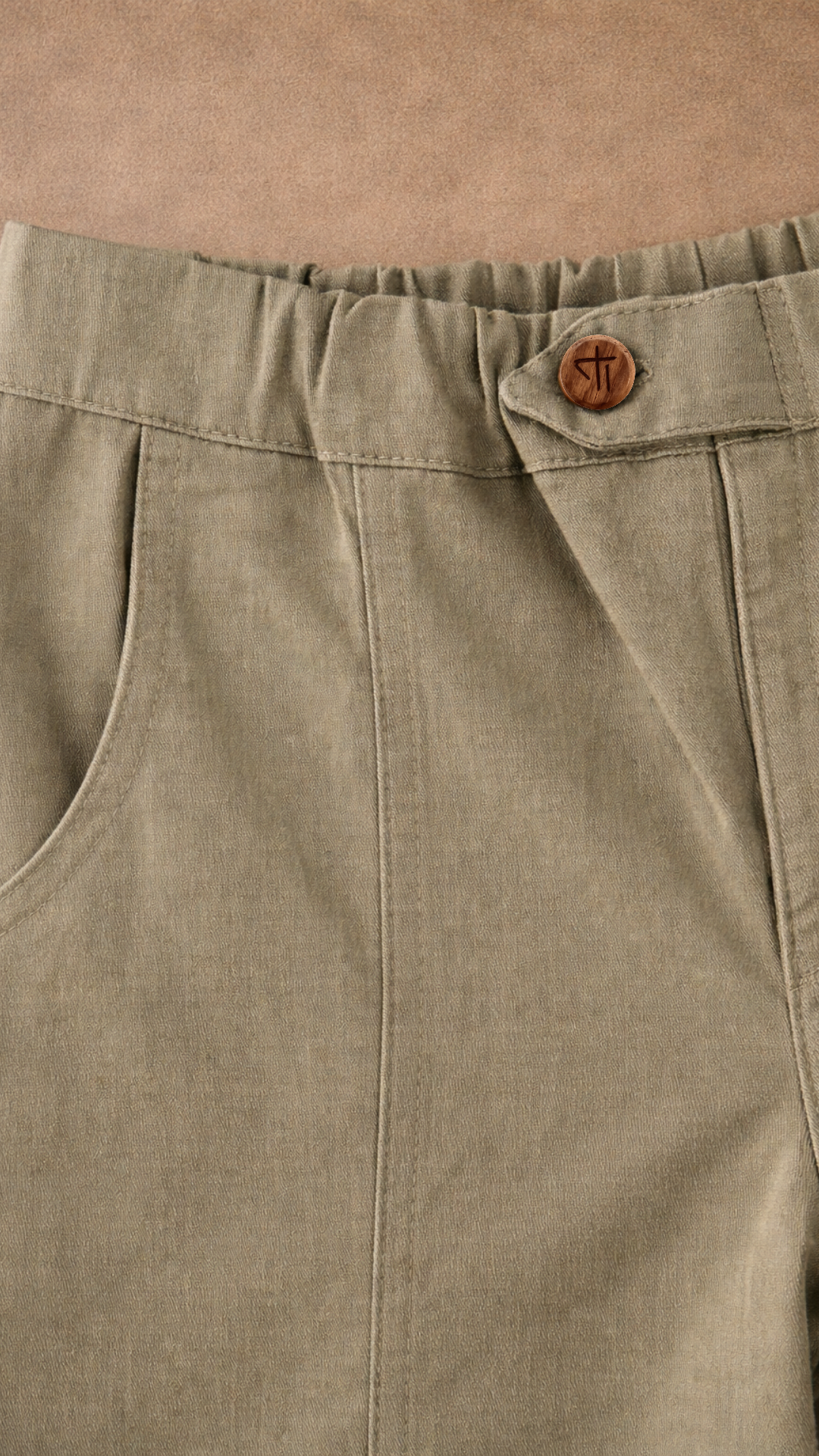 Sage Serenity Pants — little boy wearing sage organic cotton pants